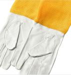 Professional Grade White Sheepskin Gloves for Beekeeping with Ventilated Cuff
