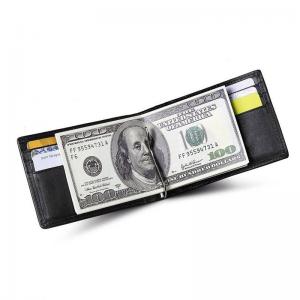 China 11.8x8.3cm PSD RFID Leather Wallet , PDF Mens Bifold Wallet With Money Clip on sale