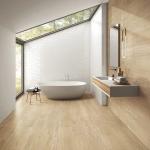 Yellow Brown Firebrick Floor Strips For Bedroom And Office 200x1200mm Wooden