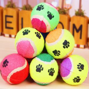 Wholesale Pet Toys tennis ball training sparring colored balls Chew toys from china suppliers