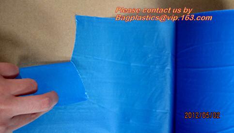 PAPER Car Painting Taped Plastic Drop Film, Auto Painting Pre-Taped Masking Tape
