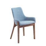 Home Furniture Malaysia Rubber Wood Library Dining Chairs with Luxury Round Back