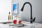 Rotatable Pull Put Black Sink Tap Faucet