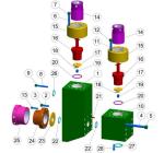 BOMCO F-1600 7500 PSI SWFE MUD PUMP PARTS, NATIONAL 14P-220 MUD PUMP, W-2215 MUD