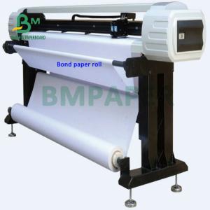 Wholesale 20# 24# 28# Wide Format Inkjet Bond Paper 20lb 24lb Uncoated CAD Plotter Paper from china suppliers