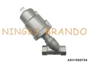 Wholesale 1/2'' DN15 PN16 Thread Pneumatic Angle Seat Valve Single Acting Normally Closed from china suppliers
