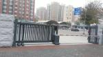 Trackless Motorised Steel Iron Telescopic Sliding Gate For Stadium With Powder