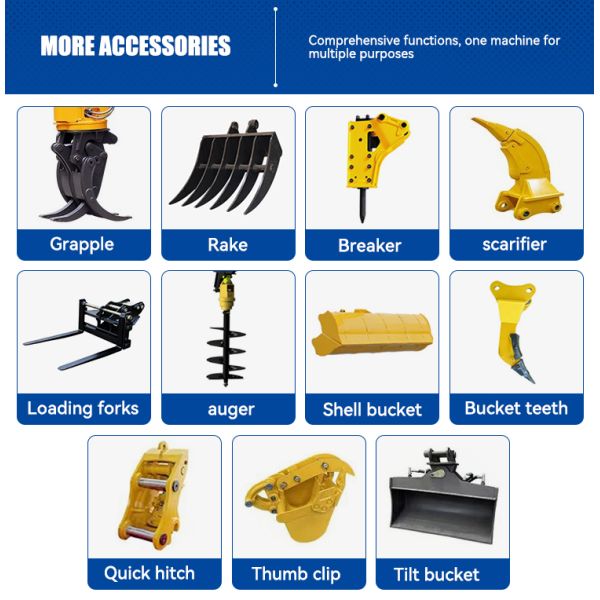 Free Shipping EPA Mini Digger Excavator 1.7 Ton Excavator Hydraulic Excavator