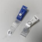Exclusive Blue White Plastic Hanging Clip Anti Slip Plastic Id Holder Badge Clip