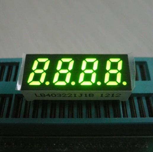 Quality 0.32 Inch Green Four Digit 7 Segment Led Display Temperature Humidity Indicator for sale