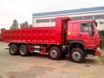 8x4 powerful engine 50 tons heavy duty dump truck 266h-375ph with flat roof