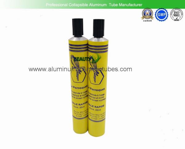 4C Printed Aluminum Collapsible Tubes , 25ml Pigment Packaging Aluminum Tube