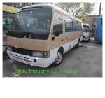 Used Toyota Coaster Bus 1HZ Engine Diesel Fuel Cozy 23 - 30 Seats 6 Cylinder