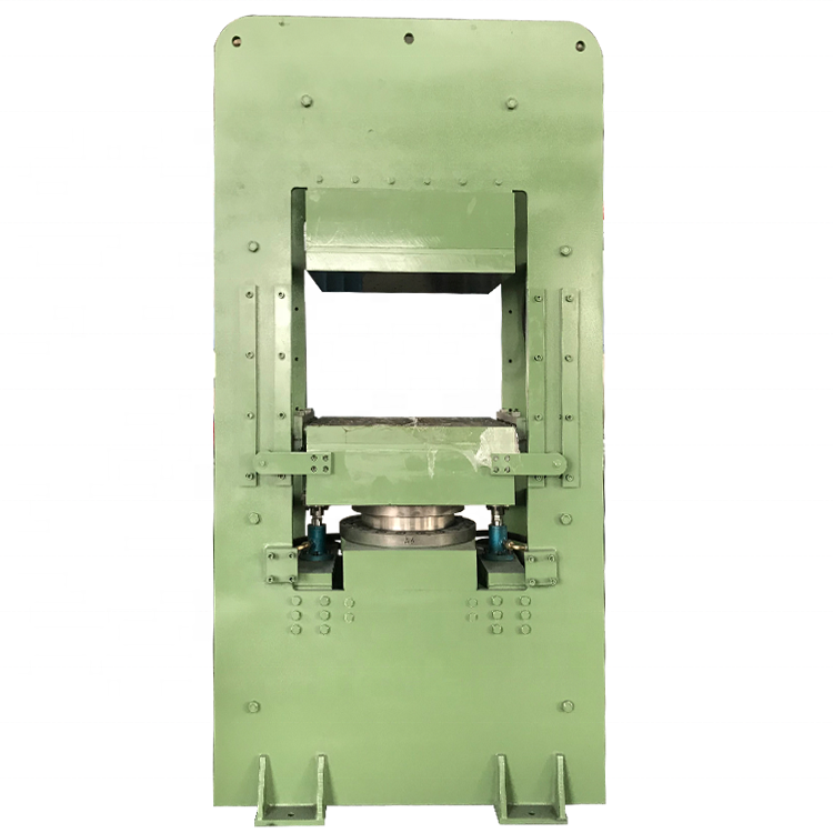 Customer Requested Voltage Rubber Roadblock Hydraulic Press Plc Controlled Twin Press