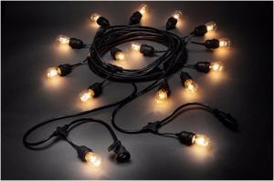 Wholesale led Christmas ball string light E26 E27 base decorative patio string lights waterproof from china suppliers