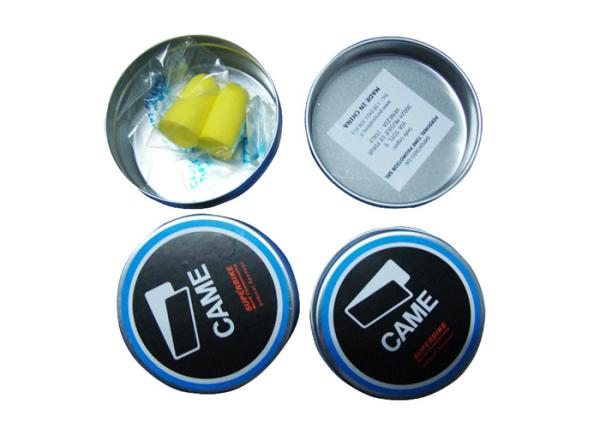 Sound Proof Ear Plugs Yellow Color , Swimming Ear Plugs Waterproof 2.4*1.3CM