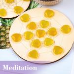 Yellow Aventurine / Topaz Heart Shaped Crystals For Meditation