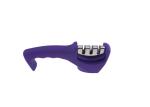Black Color Kitchen Knife Sharpener With Rubber Painting For Ceramic Knife