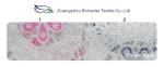 Pink Geometric Polyester Lace Fabric Cotton Burnout Allover Lace for Lady
