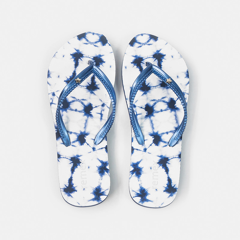 Reusable Tie Dye Flip Flop , PE Sole Ladies Flip Flops Size 8