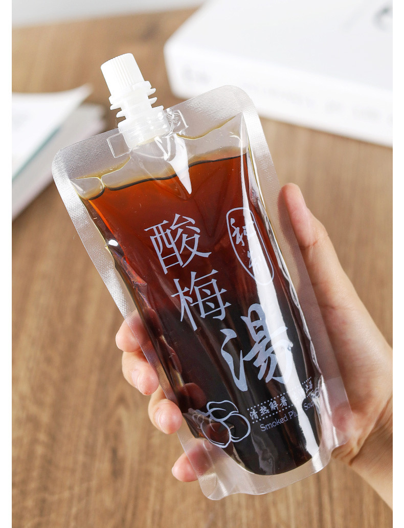 150ml 200ml Transparent Spout Pouch Packaging Liquid Bags Recyclable