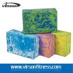 Virson OEM Custom Logo Print Colourful High Density EVA Foam Yoga Block& Yoga