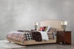 Glassic design of Leisure Bedroom Furniture Upholstered Headboard Bed by True