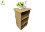 Eco - Friendly Cardboard Display Furniture , Corrugated Office Shelf Cabinet
