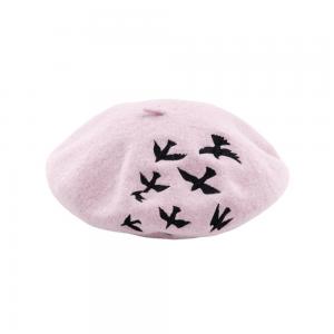 Wholesale Polyester Wool Beret Cap Hat Solid Color​ For Women Halloween from china suppliers