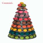 Clear Plastic 10 Tier Macaron Stand 62cm Macaron Wedding Display