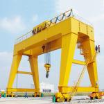 20T MG Pendant Control Double Girder Gantry Crane Electric Trolley