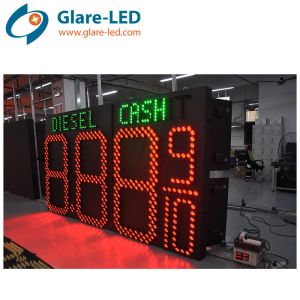 Gas Station Sign Led Petrol Digital Display 1550mmx2914mmx130mm Long Lifespan
