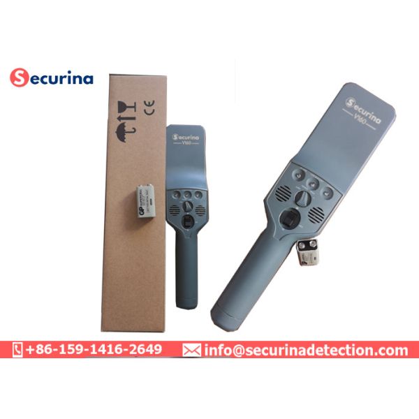 Two Areas Speakers Security Metal Detector Wand Low Battery With LED Indicators