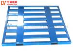 The Blue Metal Tray Stacking Rack System , Adjustable Metal Tire Rack Storage