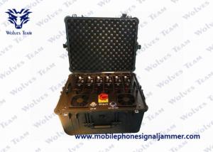 Wholesale 8 Channels Bomb Signal Jammer , Suitcase Cell Phone Blocking Device For Police from china suppliers