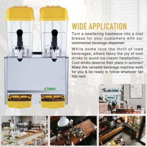Wholesale Commercial Double Tank Beverage Dispenser Cold Soft Orange Juicer from china suppliers