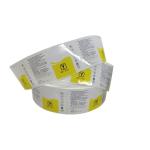 CMYK Printing Steroid Vial Labels , 35x84mm Pill Bottle Labels For Vitamins