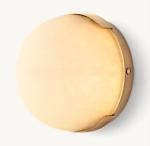 Brass Bedroom Ceiling Spot Lights 1000 Lumens With Alabaster Shade