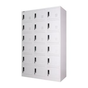 Wholesale Vertical 18 Doors Gym School Metal Lockers Cloth Storage Cabinet from china suppliers