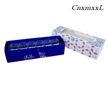 Paper UV Printing Cardboard Macarons Box Packaging With PET Inner Tray