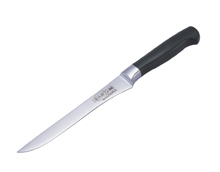 Hand Flexible Stainless Steel Cookwares , Black Handle Forged Chef Deboning Knife Size 6 / 8 / 10 inches