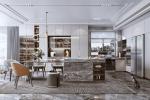 Mdf Waterproof Furniture Custom Home Wood Modern Kitchen Cabinets Design