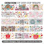 1000 Designs Teachers' Day Wholesale Custom Gift Life Label Waterproof Cup Wrap