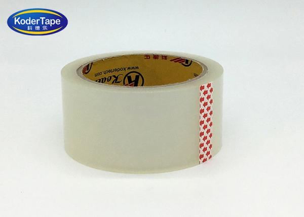 Round Roll Clear Plastic Bopp Adhesive Tape For Carton Sealing , Adhesive Bopp