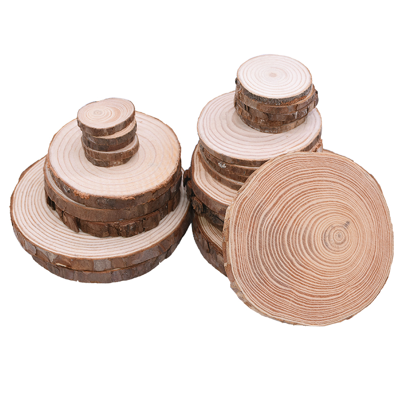 Bark Log 12cm Unfinished Wood Crafts Natural Wood Slices