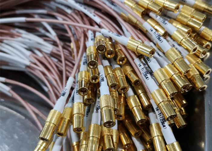 Gold Plated SMB RF Cable Assemblies SMB Female To SMB Female RF Connector（L=280mm)）