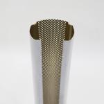 Perforated Round Pipe Drop Aluminum Baffle Ceiling For Airport White Color