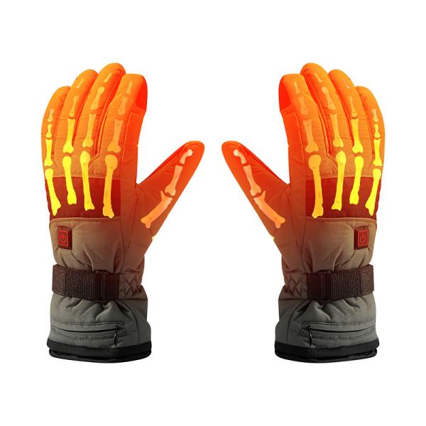 7.4V Lithium Battery Rechargeable Heated Gloves Electric 2200mah Smart USB