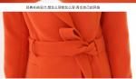 2016 fashion women turn-down collar polyester coat elegant coats