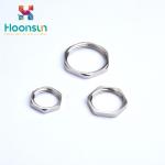Nickel Plated Brass Cable Gland Locknut M12 - M100 Standard CE ROHS Certificatio